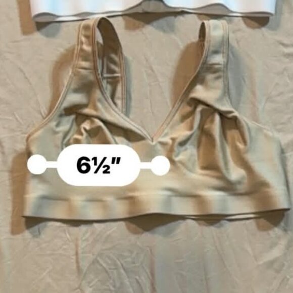 THREE Hanes Comfort Evolution wireless bras (1 black, 1 white, 1 taupe) L / 36D - Picture 10 of 14